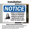 Signmission Prior To Operating Forklift Safety, 10 in W x Rectangle, Vinyl Decal OS-2PACK-NS-D-710-L-16408 - alternate 5
